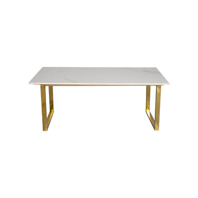 Colson Coffee Table With Golden SS Base