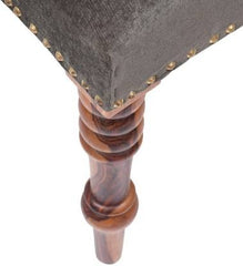 Claudia Round Side Stool in Teak Legs