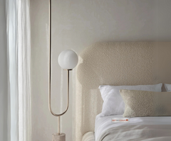 Helsinki Bed in Premium Boucle Fabric