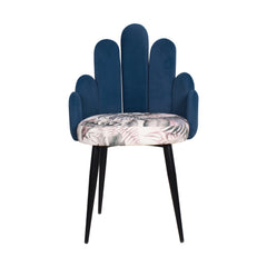 Freddy Lounge Chair In Velvet Fabric