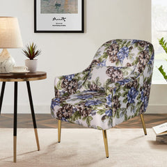 Aline Lounge Chair In Printed Fabric