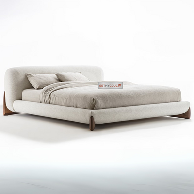 Oslo Upholstered Bed in Premium Boucle Fabric