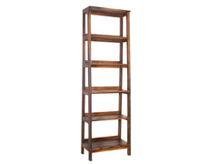 Ladder Bookshelf Display Unit In Sheesham Wood