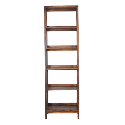 Ladder Bookshelf Display Unit In Sheesham Wood