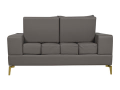 Duncan 2 Seater in Grey Leatherette