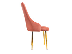 Alaska Dining Cum Lounge Chair in Golden Legs