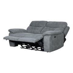 Paradise 2 Seater Motorized Recliner in Grey Color