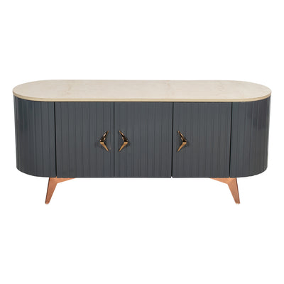 Misty TV Console With Marble Top