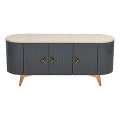 Misty TV Console With Marble Top