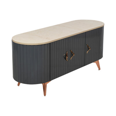 Misty TV Console With Marble Top