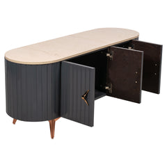 Misty TV Console With Marble Top