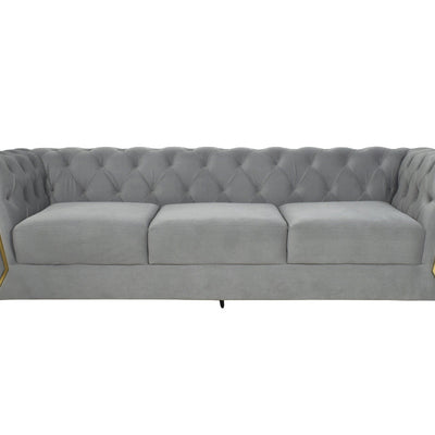 Dinzo Chesterfield 8 Seater Pure Leather Sofa