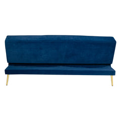 Zoey Sofa Bed in Blue Velvet Fabric