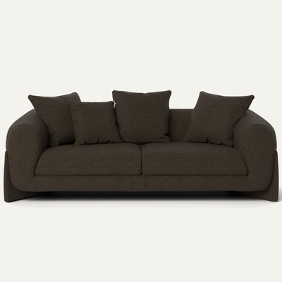 Uchiha 2 Seater Motorized Recliner in Fabric — Jute Blend