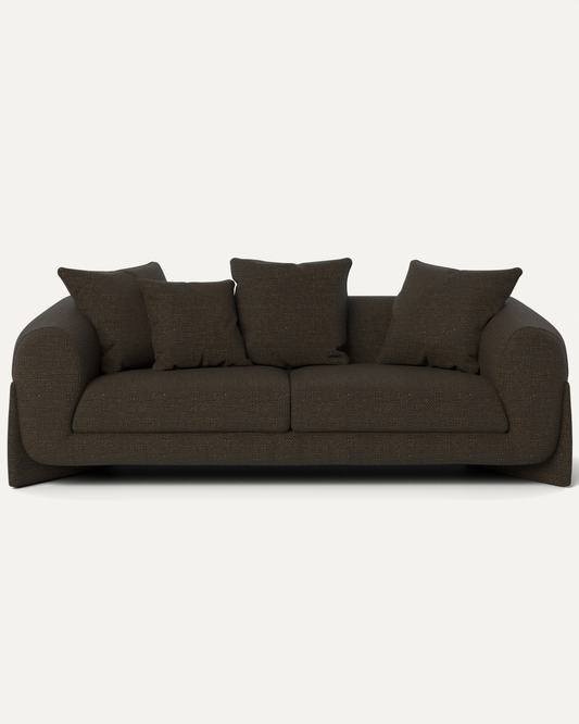 Uchiha 2 Seater Motorized Recliner in Fabric — Jute Blend
