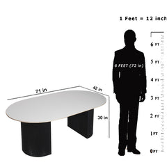 Felix 6 Seater Marble Dining Table