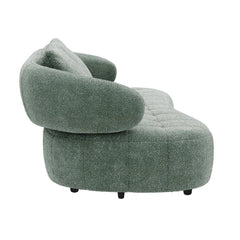 Barcelona Curvy Lounge sofa with Adjustable Backrest
