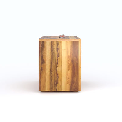 Nova Diamond Bedside Table in Pure UP Teak Wood