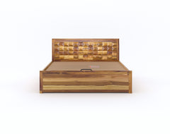 Nova Hydraulic Diamond Bed in Pure UP Teak