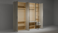 Mysterio Modular Wardrobe in HDHMR Board - Customizable