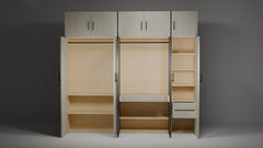 Mysterio Modular Wardrobe in HDHMR Board - Customizable