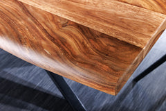 Spider Live Edge Dining Table in Sheesham Wood Top