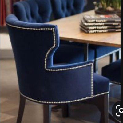 Angela Chair In Premium Velvet Fabric