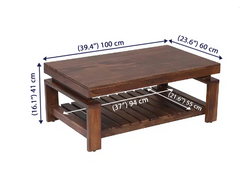 Carmen Sheesham Wood Coffee Table