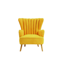 Bohemian Lounge  Chair in Velvet Fabric