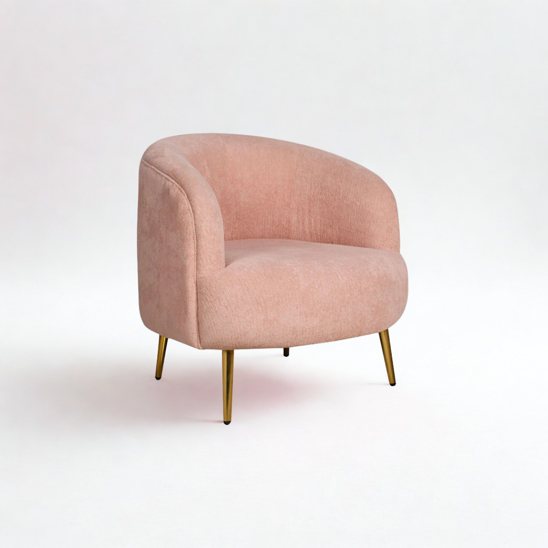 Guelfo Lounge Chair In Boucle Fabric