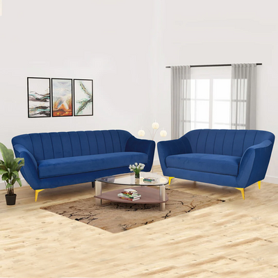 Marco sectional sofa In Velvet Fabric