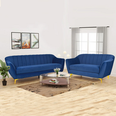 Marco sectional sofa In Velvet Fabric