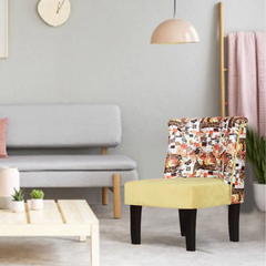 Alexa Chair In Premium Velvet Fabric