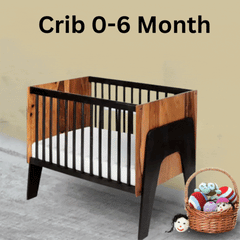 Bruto Crib-Cum-Study Table 2-in-1 Sheesham Wood