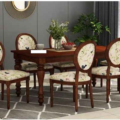 American Six Seater Solid Wood Dining Set