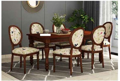 American Six Seater Solid Wood Dining Set