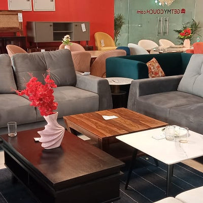 James Sofa in Velvet Fabric