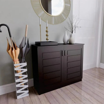 Lydia Shoe Cabinet 2 Door Finish Dark Walnut