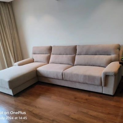 Adina 5 Seater Sectional Sofa in Premium Boucle Fabric