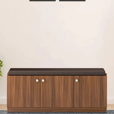 Shoe Cabinet 3 Door Finish Dark Walnut