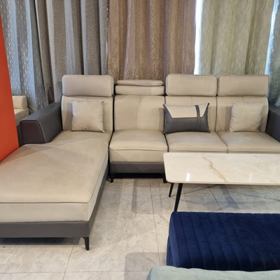 Magnus sectional sofa in leatherette