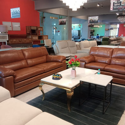 Claude  3+2 sofa In Pure Leather