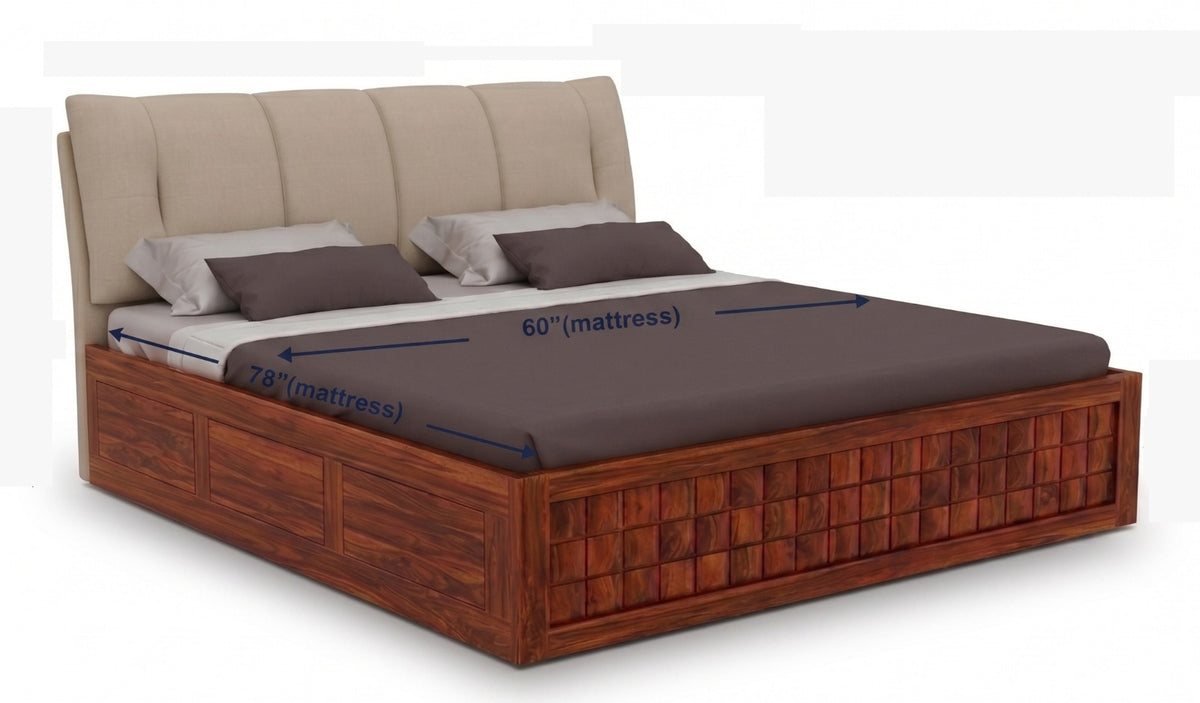 travion sheeasham wood bed king size hydraulic