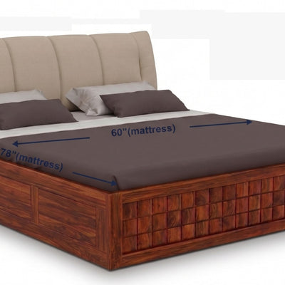 travion sheeasham wood bed king size hydraulic