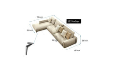 Drops Designer  Sectional Sofa in Premium Fabric
