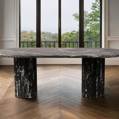 Jacob Natural Marble Top Dining Table