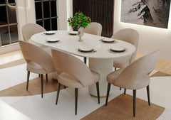 Angela Composite Marble Top Dining Table