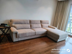 Adina 5 Seater Sectional Sofa in Premium Boucle Fabric