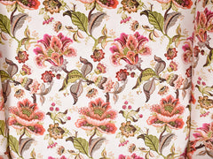 Genoa Wing Chair in Floral fabric