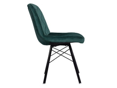 Glory Accent Chair In Green Velvet Fabric